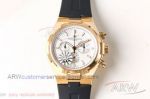 8F Replica Vacheron Constantin Overseas Chronograph 42 MM 7750 Men's White Face Yellow Gold Case Watch